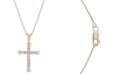 Macy's Diamond Cross 18" Pendant Necklace (1/2 ct. t.w.) in 14k Gold